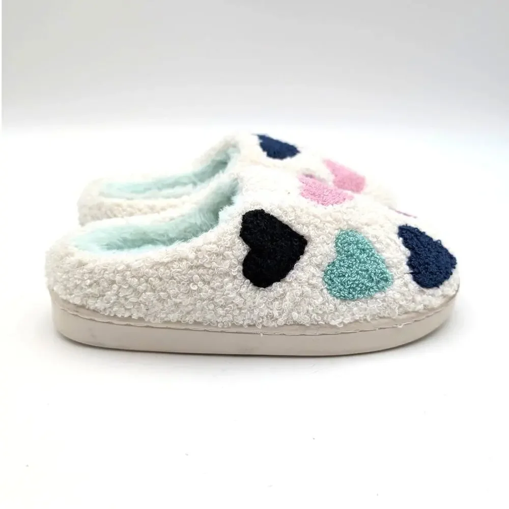 Harper Canyon Hearts Slip-On Slipper Shoes Kids' Cream Size US1/2M